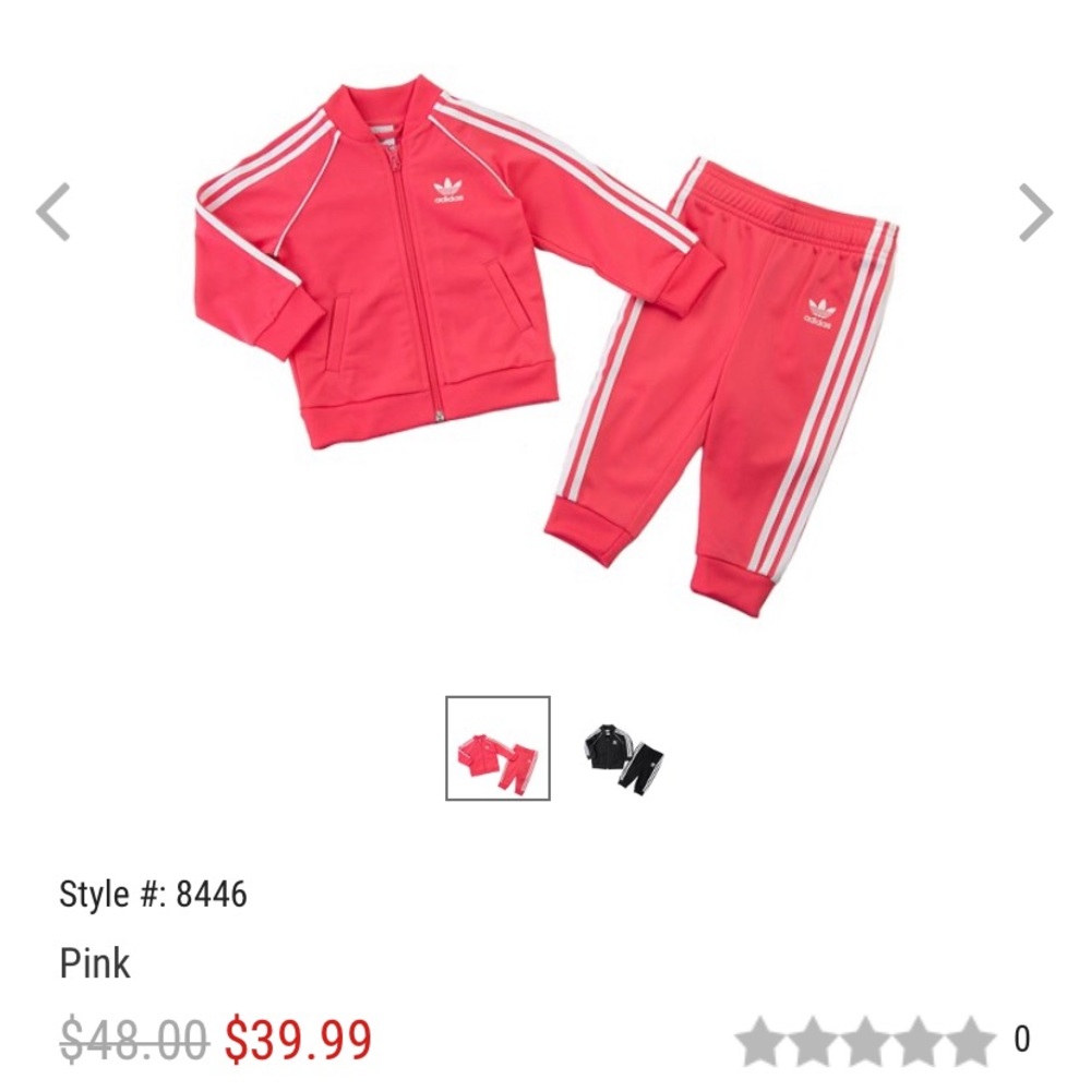 Adidas infant track suit